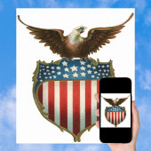 Vintage Patriottisme, Trots Adelaar boven Amerikaa Poster