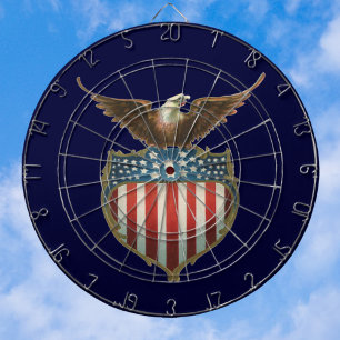 Vintage Patriottisme, Trotse Adelaar over Amerikaa Dartbord