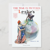 Vintage patriottistische Lady Liberty-tijdschriftc (Voorkant)