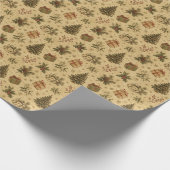 vintage patroon inpakpapier (Hoek)