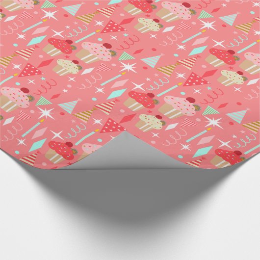 Vintage Pattern Paper gift Cadeaupapier (Hoek)