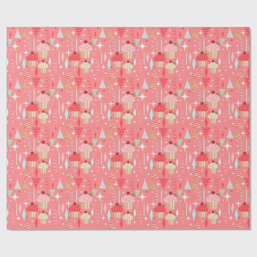 Vintage Pattern Paper gift Cadeaupapier (Vlak)