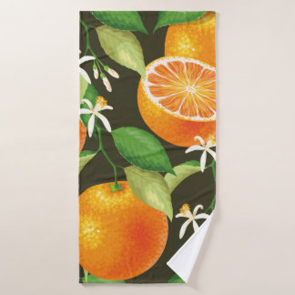 Vintage pattern with orange badhanddoek