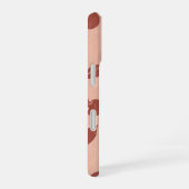 Vintage Pattern with Stylized Cherries iPhone 16 Hoesje (Rechterkant)