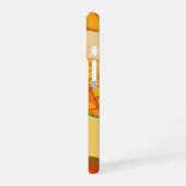 Vintage Pattern with Stylized Mangoes iPhone 16 Hoesje (Linkerkant)