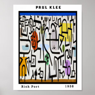 Vintage Paul Klee Reis Abstracte Kunst Bauhaus Poster