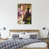 Vintage Pauw Canvas Afdruk (Insitu (Slaapkamer))