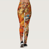 vintage pauw circus kermis entertainment leggings (Achterkant)