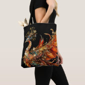 vintage pauw circus kermis entertainment tote bag (Dichtbij)