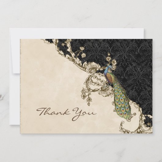 Vintage Pauw & Etsen Bedankkaartjes Bedankkaart (Achterkant)