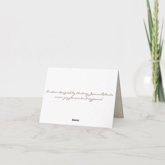 Vintage Pauw & Etsingen Bedankkaartjes Bedankkaart (Achterkant)