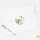 Vintage Pauw Lagune Damask Sticker (Envelop)