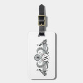 Vintage Pauw Monogram Bagagelabel (Voorkant verticaal)