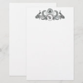 Vintage Pauw Monogram Briefpapier (Voorkant / Achterkant)