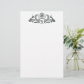 Vintage Pauw Monogram Briefpapier (Staand voorkant)