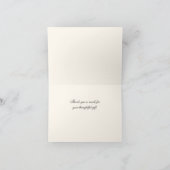 Vintage Pauw Monogram Faux Goud Ivoor BG Bedankkaart (Binnen)