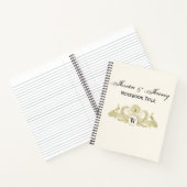 Vintage Pauw Monogram Faux Goud Ivoor BG Notitieboek (Binnen)