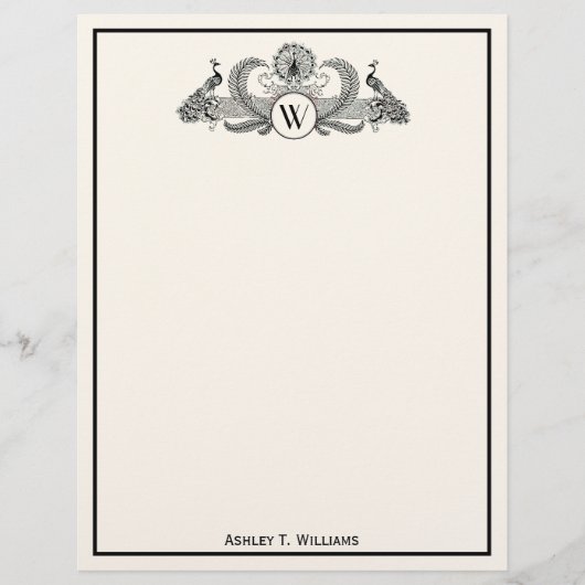 Vintage Pauw Monogram Ivoorkleurig BG (Voorkant)