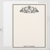 Vintage Pauw Monogram Ivoorkleurig BG (Voorkant / Achterkant)