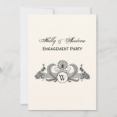 Vintage Pauw Monogram Ivoorkleurig BG Kaart (Voorkant)