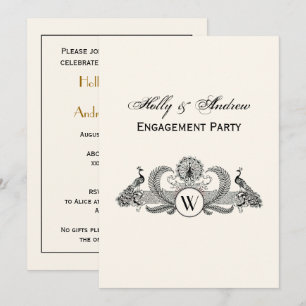 Vintage Pauw Monogram Ivoorkleurig BG Kaart