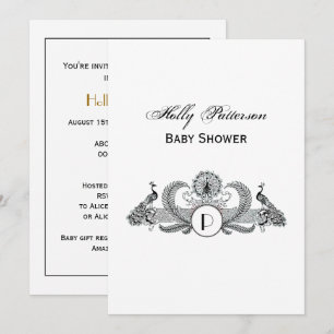 Vintage Pauw Monogram Ivoorkleurig BG Kaart
