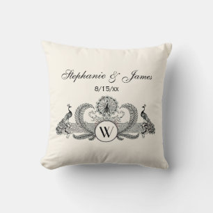 Vintage Pauw Monogram Ivoorkleurig BG Kussen