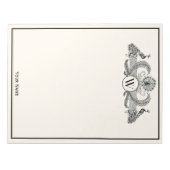 Vintage Pauw Monogram Ivoorkleurig BG Notitieblok (Voorkant)