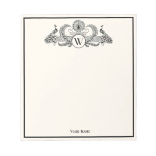 Vintage Pauw Monogram Ivoorkleurig BG Notitieblok