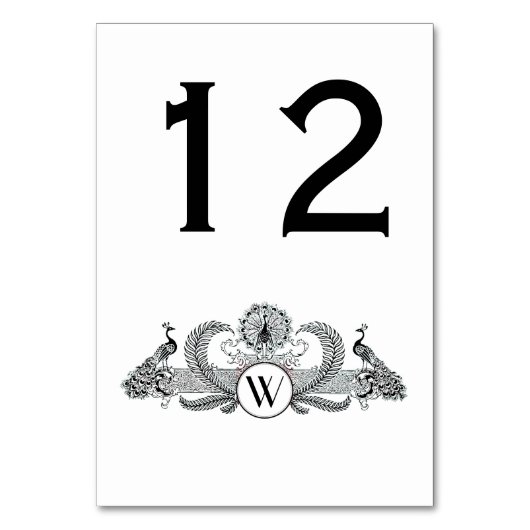 Vintage Pauw Monogram Kaart (Voorkant)