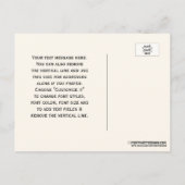 Vintage Pauw Monogram Nep Goud Ivoorkleurig BG Aankondigingskaart (Achterkant)