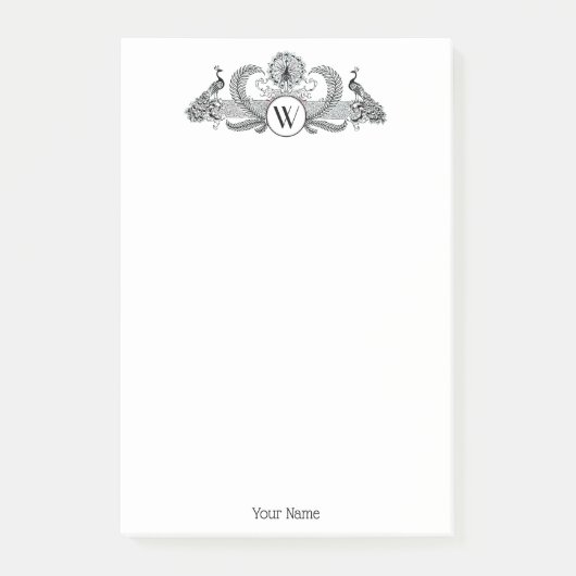 Vintage Pauw Monogram Post-it® Notes (Voorkant)