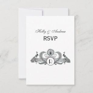 Vintage Pauw Monogram RSVP Kaartje