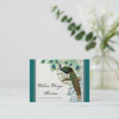 Vintage Pauw, Veren - Elegante Visitekaartjes (Staand voorkant)