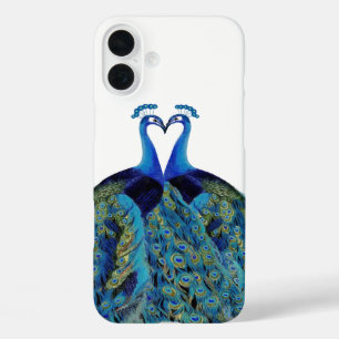 Vintage pauwen die kussen huwelijkscadeaus iPhone 16 plus hoesje