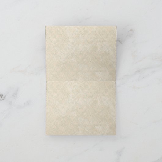 Vintage Pauwogen & Etsen Trouw Dankkaartjes Bedankkaart (Binnen)