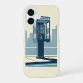 Vintage Payphone Box iPhone 16 Hoesje (Achterkant)