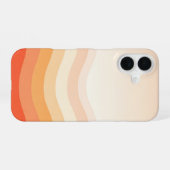 Vintage Peach Horizon iPhone 16 Hoesje (Achterkant horizontaal)