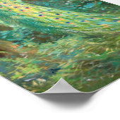 Vintage Peacock Afbeelding Poster (Hoek)