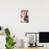 Vintage Peacock Afbeelding Poster (Thuiskantoor)