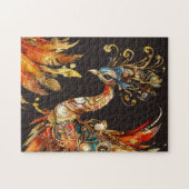 vintage peacock circus carnival entertainment legpuzzel (Horizontaal)