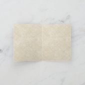 Vintage Peacock & Etchings Wedding Thank You Notes Bedankkaart (Binnen)