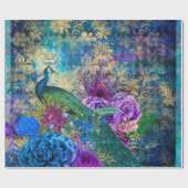 Vintage Peacock voor alle gelegenheden Cadeaupapier (Vlak)