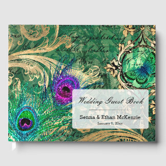 Vintage Peacock voor alle gelegenheden Gastenboek