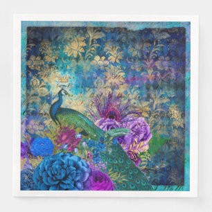Vintage Peacock voor alle gelegenheden Servet