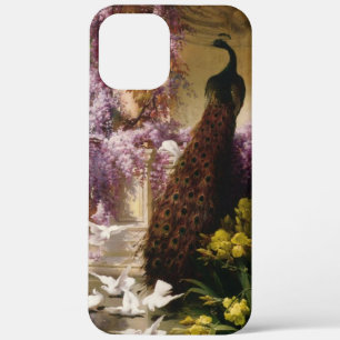 Vintage Peacock & Wisteria iPhone 12 Pro Max Hoesje