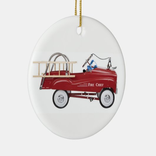 Vintage Pedal Car Keramisch Ornament (Rechts)
