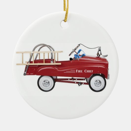 Vintage Pedal Car Keramisch Ornament (Voorkant)
