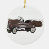 Vintage Pedal Car Keramisch Ornament (Voorkant)