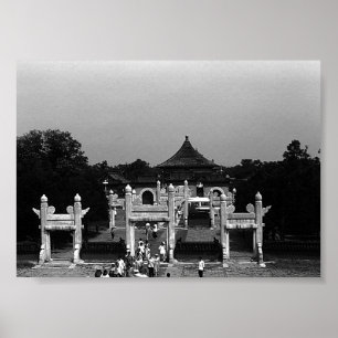 Vintage Pekin tempel van de hemel park Poster